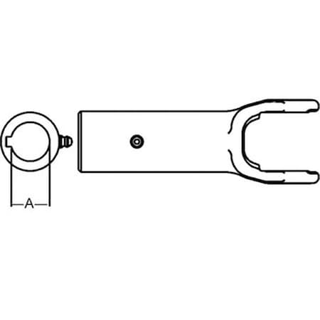Aftermarket Slip Sleeve Yoke, 1 14 Round Bore, 516 Keyway A-10001-1013-AI